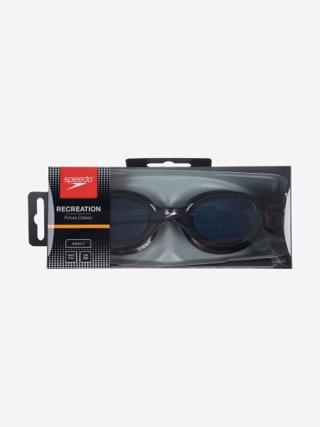 Очки для плавания Speedo Futura Classic (темные; красный/дымчатый)